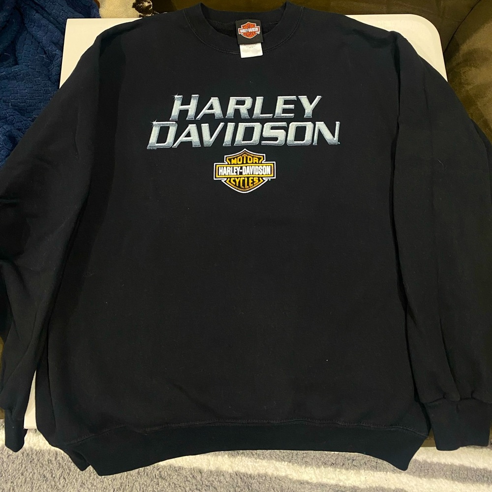 Harley Davidson Crewneck Sweater - Algona, Iowa illustration
